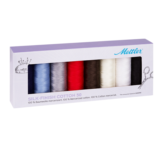Silk-finish Cotton - kit of 8 spools
